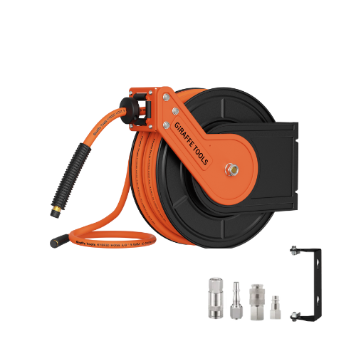 Retractable Air Hose Reel-Alloy Steel-3/8in-15m for AU