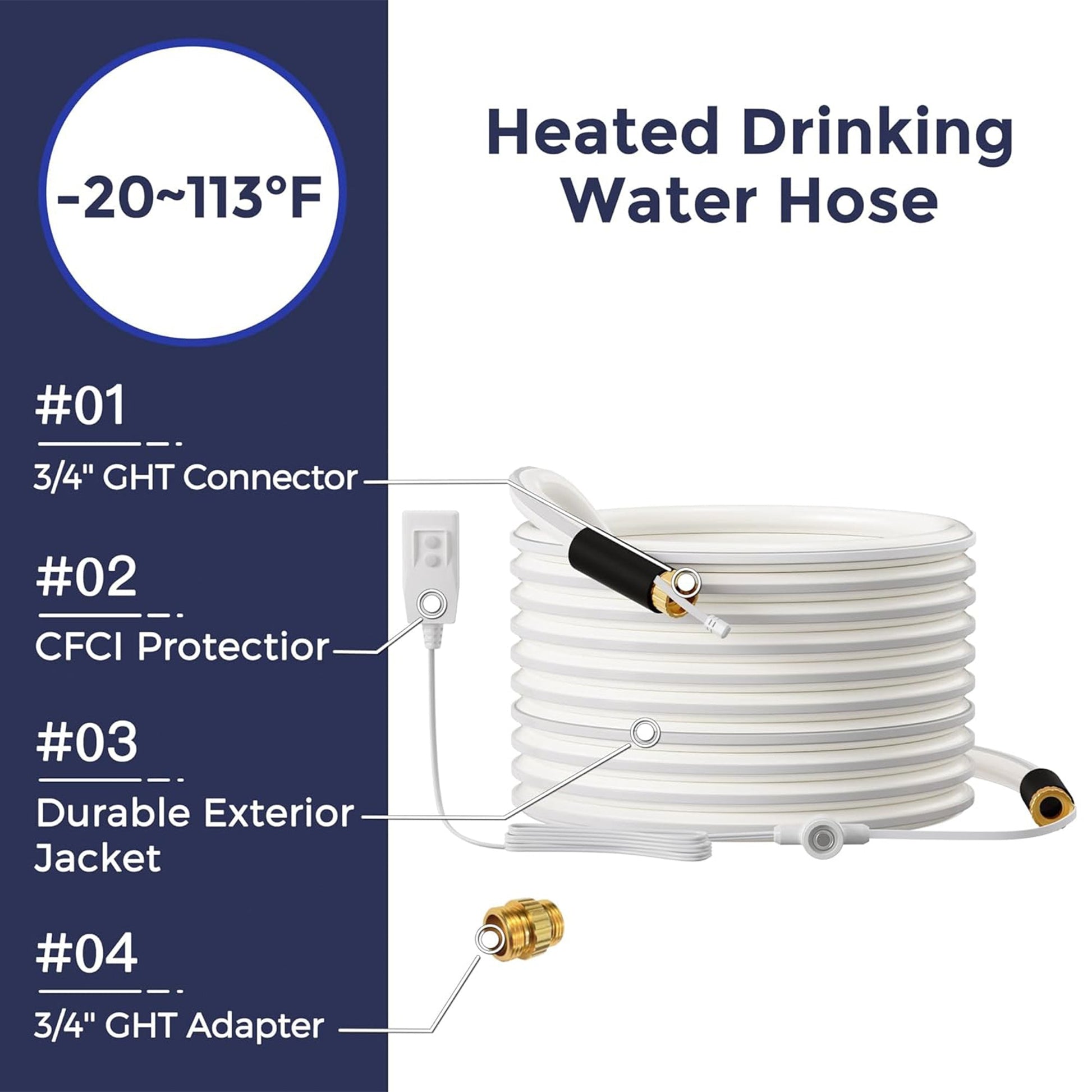 Giraffe Tools Heated Water Hose