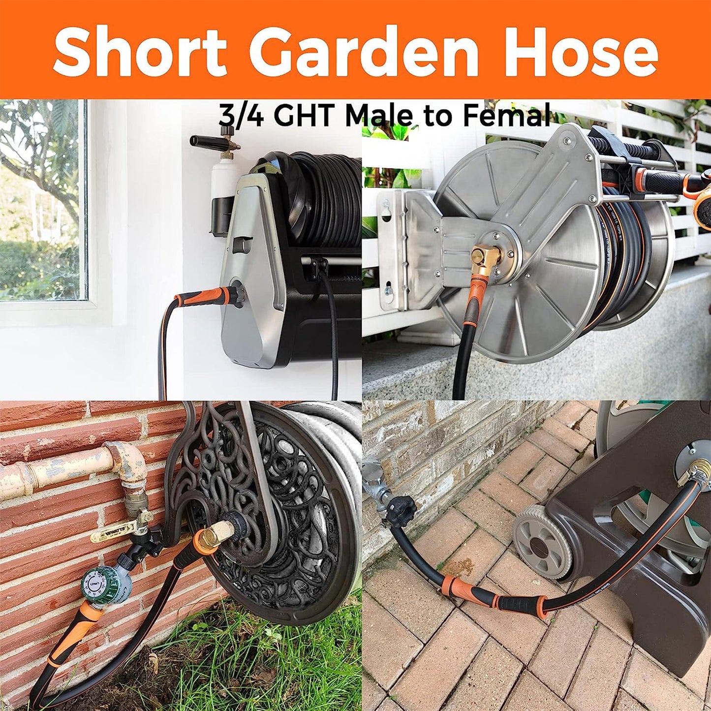 Hybrid Lead-In Garden Hose 3ft-5ft - Giraffe Tools