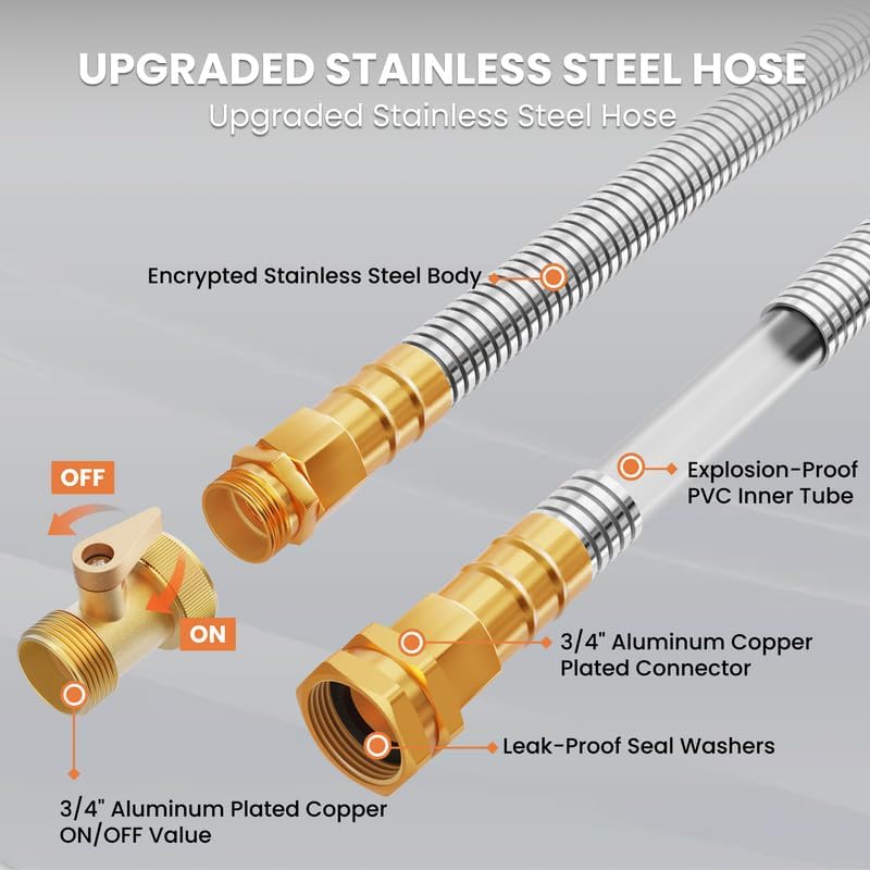 304 Stainless Steel Metal Garden Hose