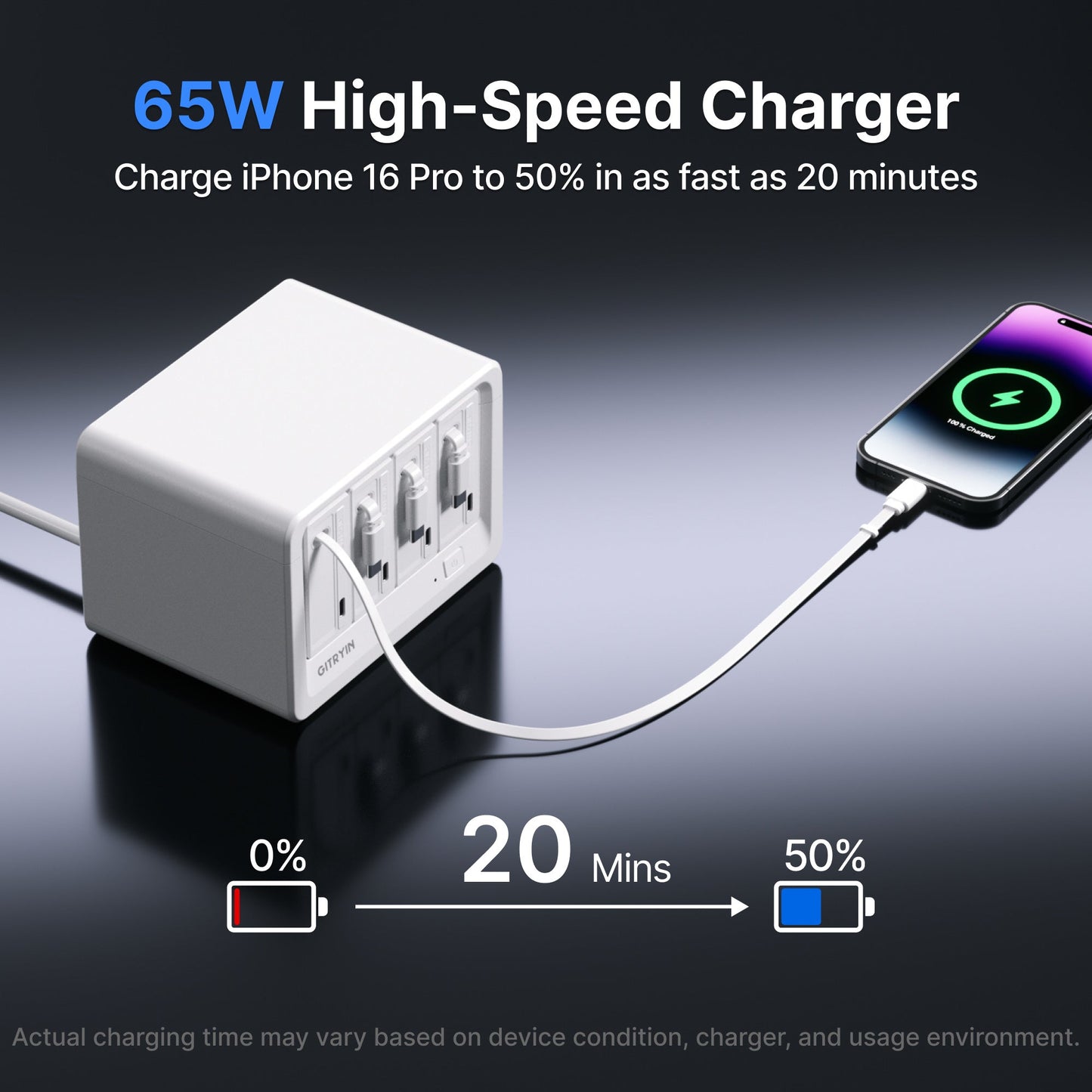 Gitryin Desktop Charging Station 12-in-1 (65W Combo)