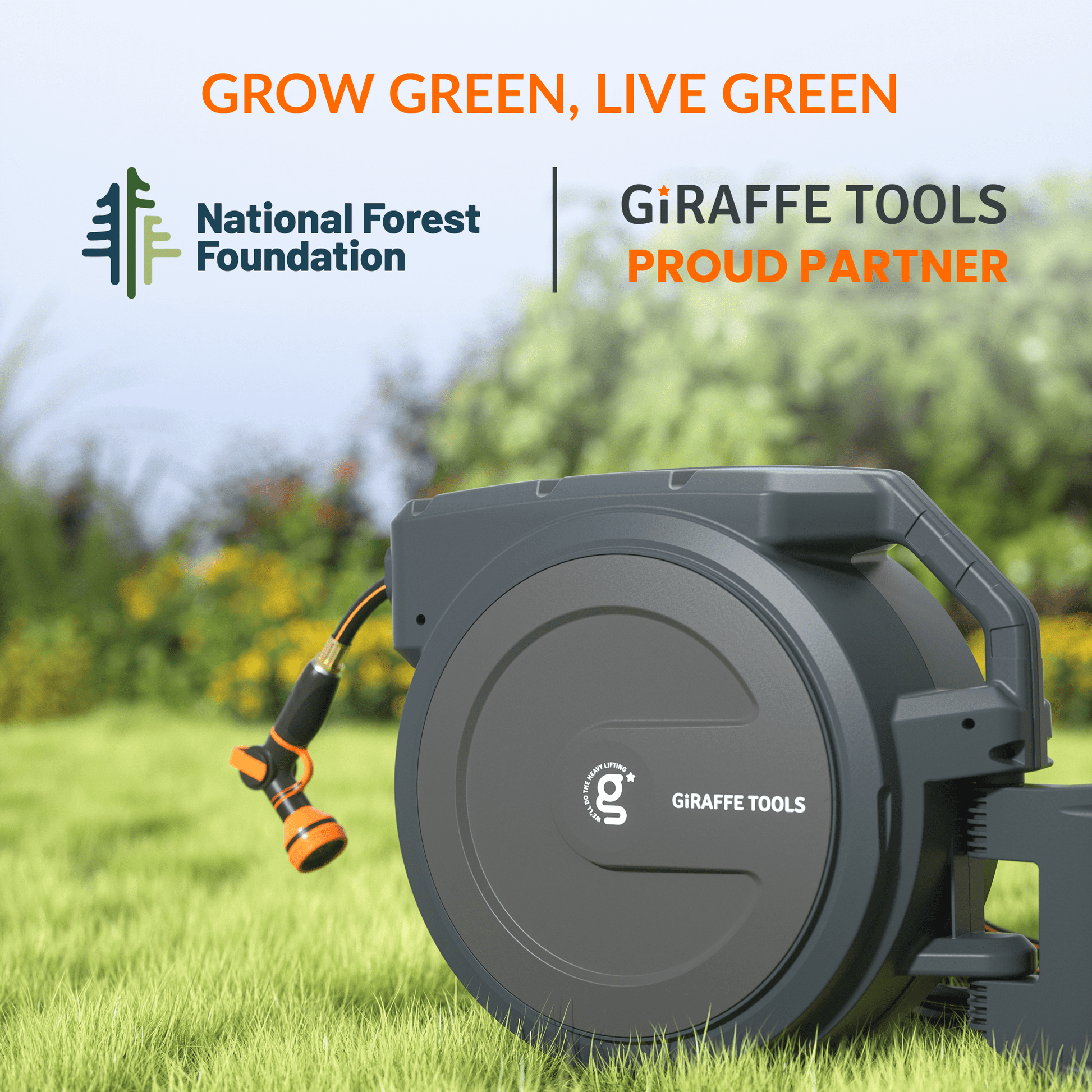 Giraffe Tools Retractable Garden Hose Reels