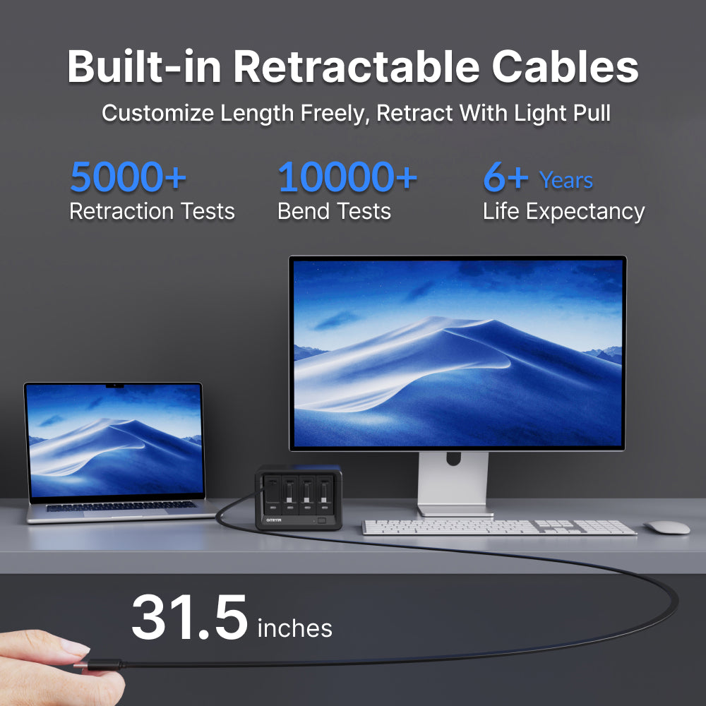 Gitryin Desktop Charging Station 12-in-1 Black Features