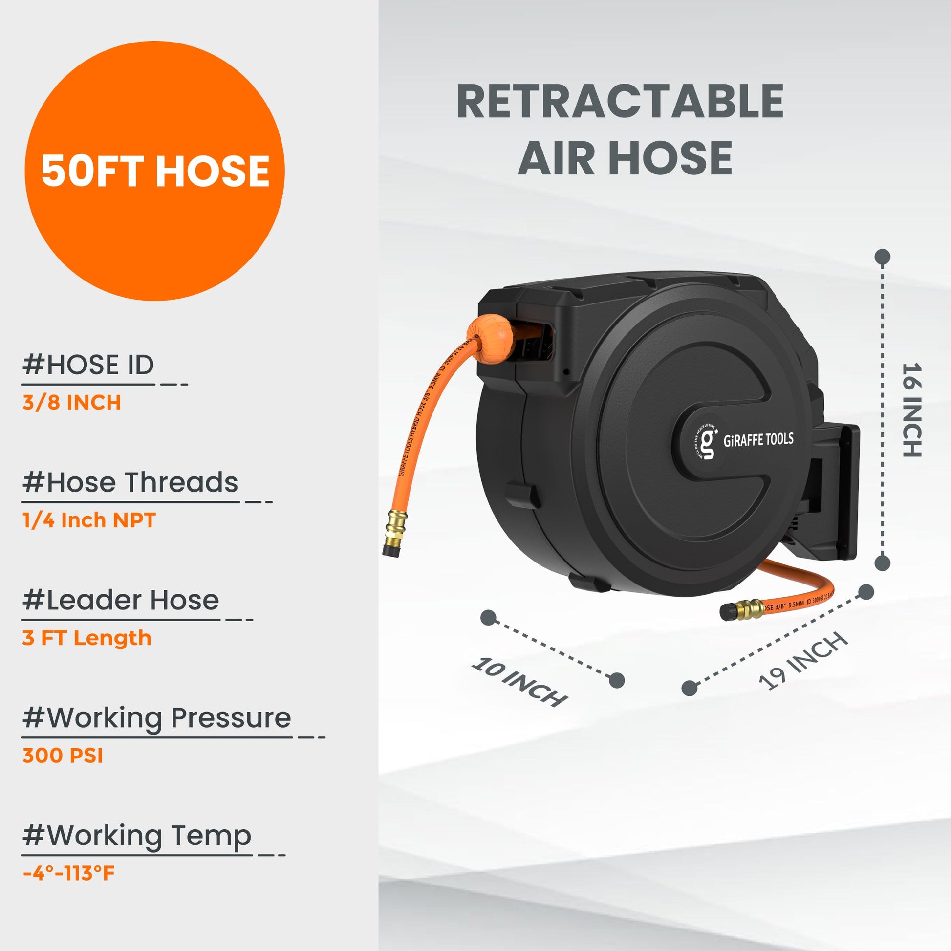 Giraffe Tools Air Hose Reel 