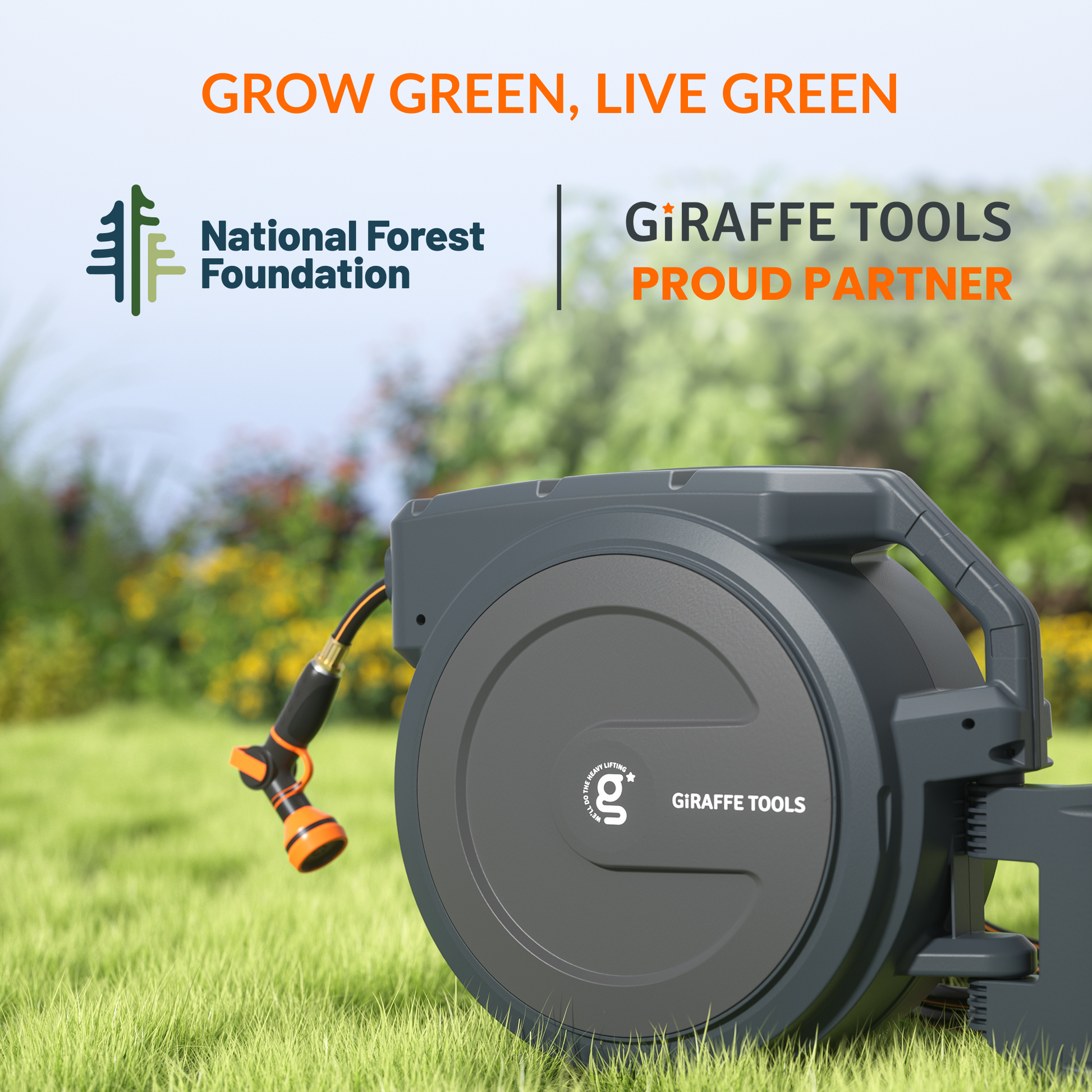 Giraffe Tools Retractable Garden Hose Reels