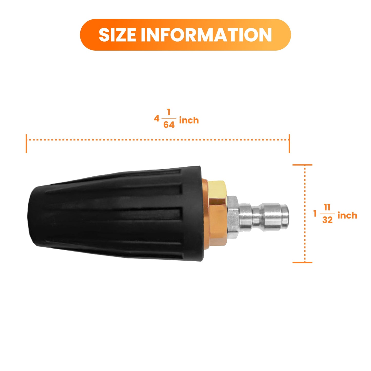 Pressure Washer Turbo Nozzle-Giraffe Tools