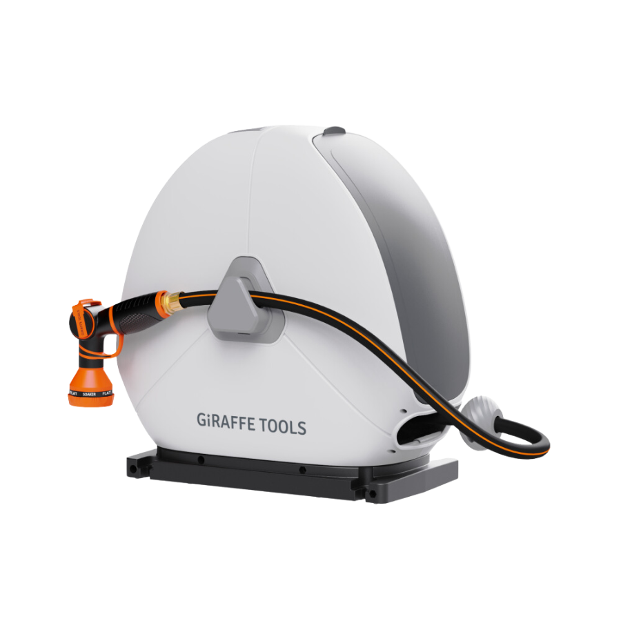 Giraffe Tools Ground-Mounted Retractable Hose Reel