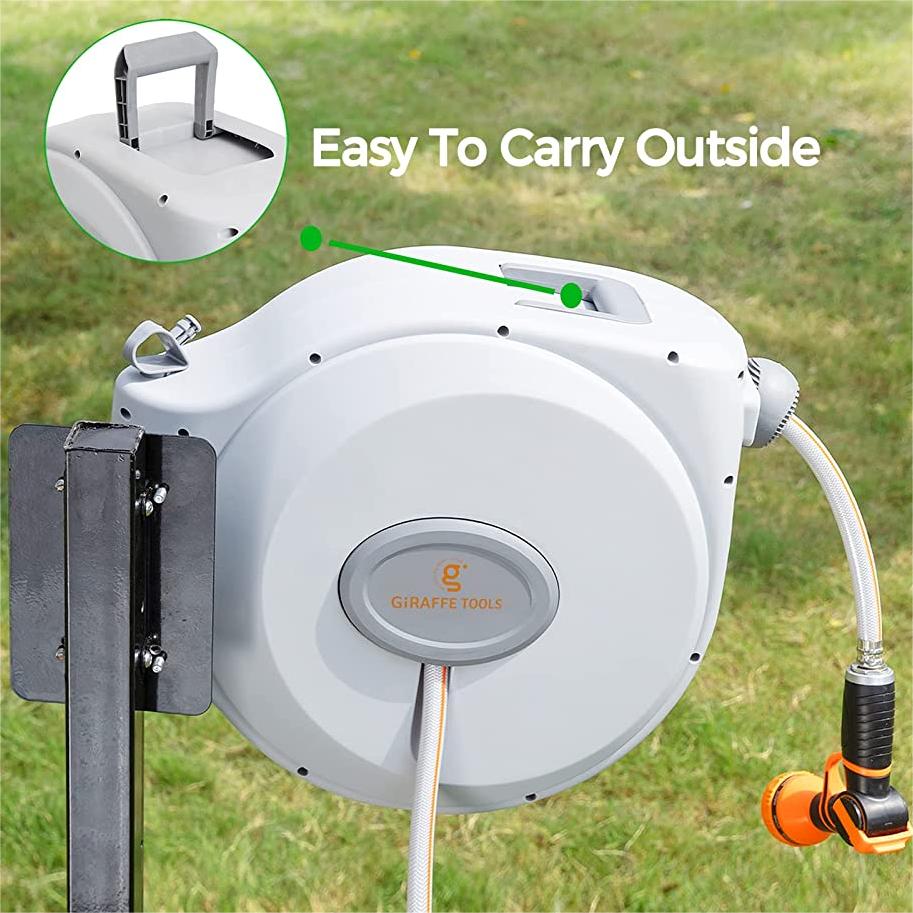 Garden Retractable Hose Reel-5/8in-65ft