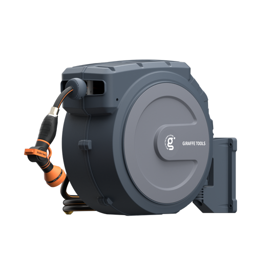 Garden Retractable Hose Reel-1/2in-130ft