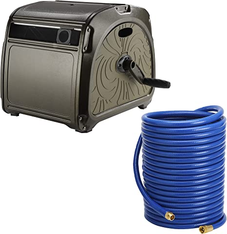 Garden Self-Guiding Hose Reel Box-Metal-Heavy Duty - Giraffe Tools