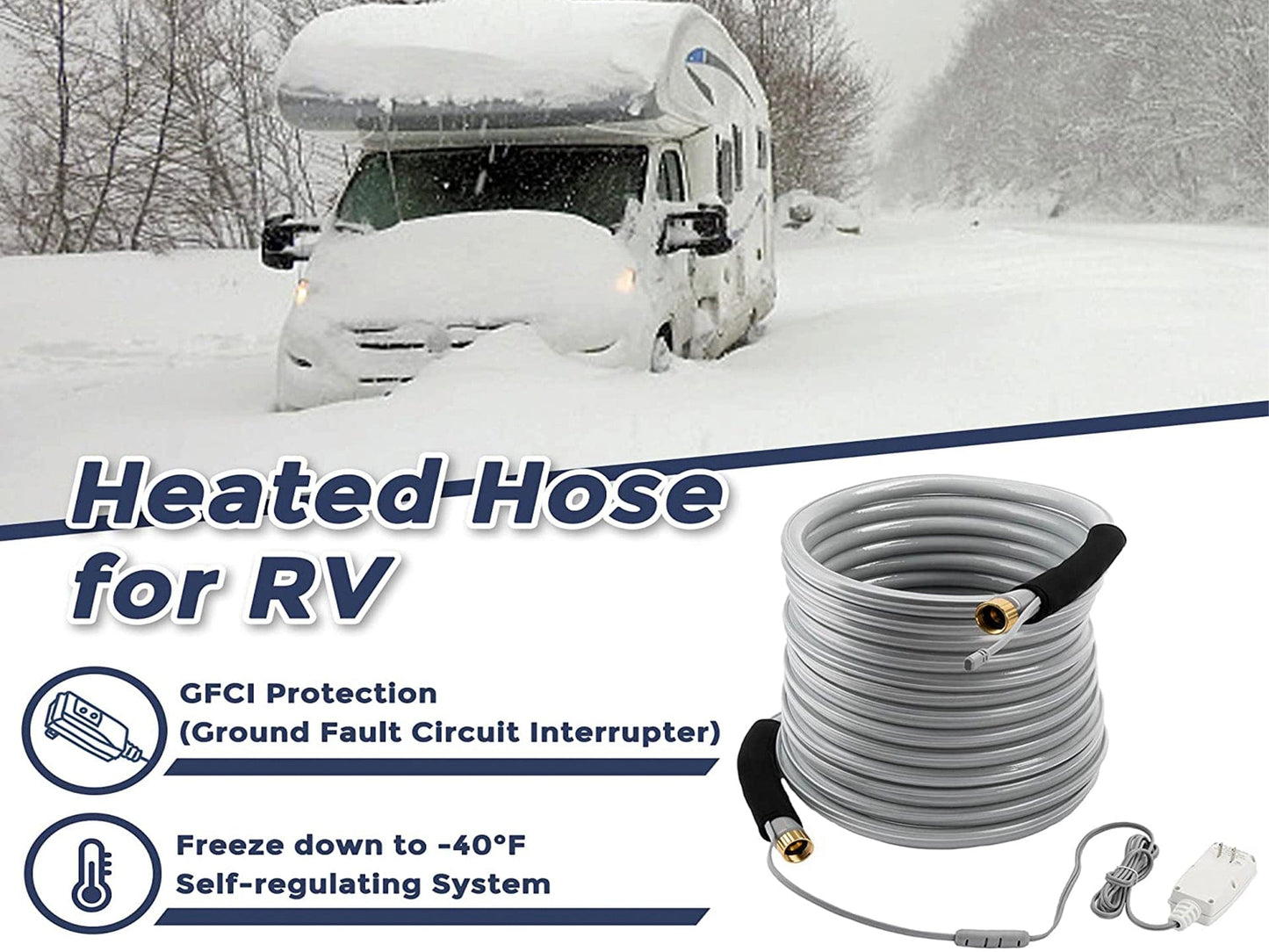 Heated Water Hose 15ft-50ft - Giraffe Tools